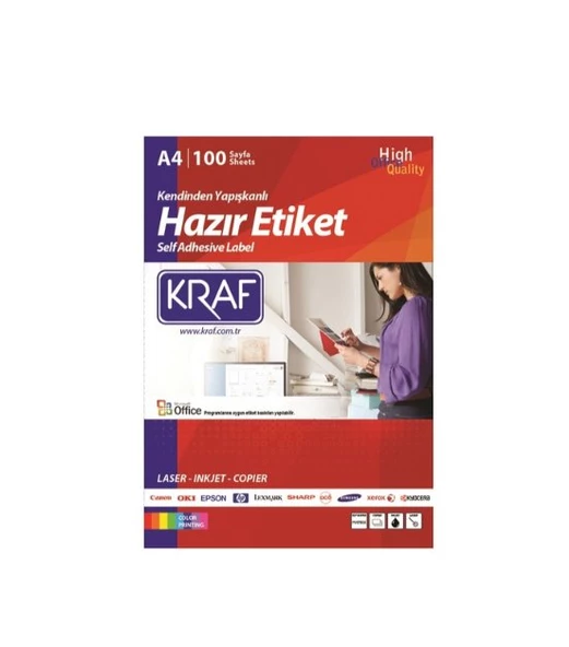 Kraf Hazır Etiket 63,5 X 38,1