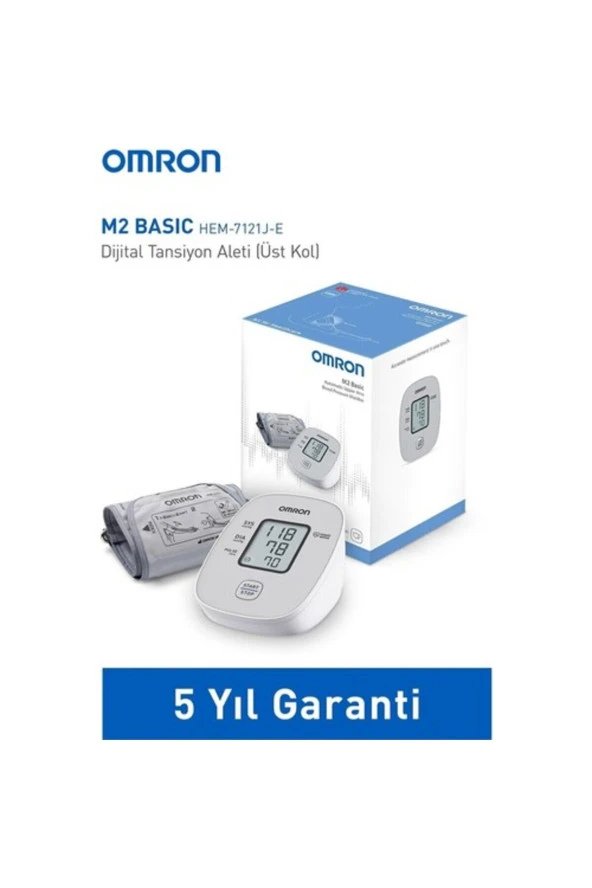 Omron M2 Basic HEM-7121J-E Üst Koldan Ölçer Dijital Tansiyon Aleti