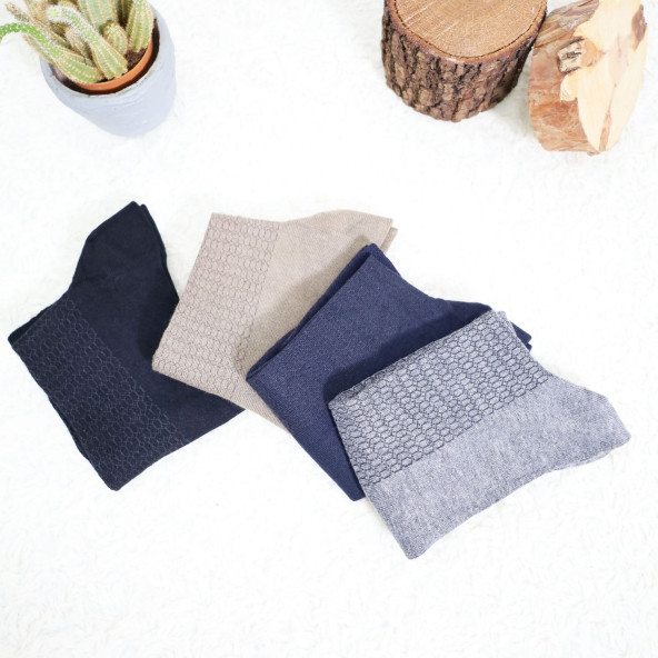 Erkek Bambu Çorap Burun Dikişsiz Soft Yıkamalı Parfümlü Uzun Erkek Çorap - 2