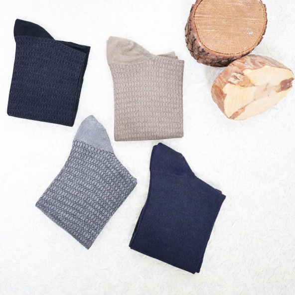 Erkek Bambu Çorap Burun Dikişsiz Soft Yıkamalı Parfümlü Uzun Erkek Çorap - 6