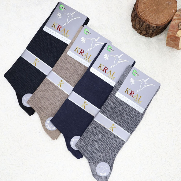 Erkek Bambu Çorap Burun Dikişsiz Soft Yıkamalı Parfümlü Uzun Erkek Çorap - 7