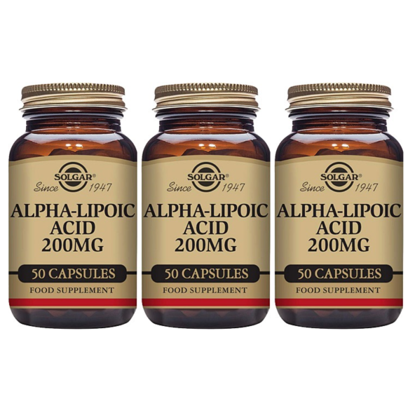 Solgar Alpha Lipoic Acid 200 mg 50 Kapsül 3 Adet