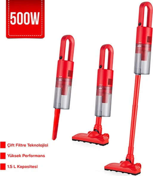 Sinbo Svc-8616 500 W Dikey Elektrikli Süpürge Kırmızı - 5