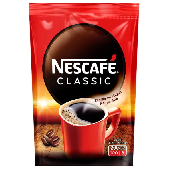 Nescafe Classic Kahve 200 gr 5 Adet