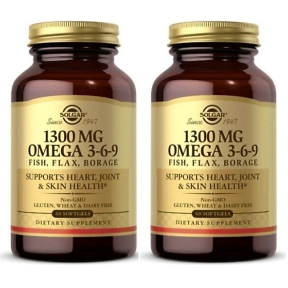 Solgar Omega 3-6-9 EFA 1300 mg 60 Kapsül 2 Adet