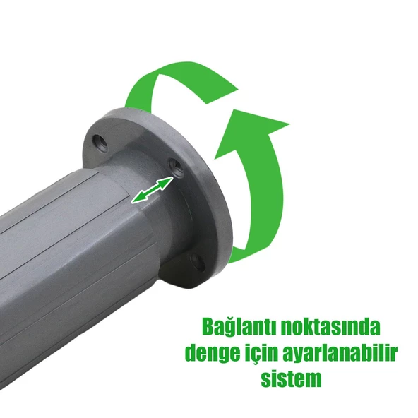 Letto Ayarlanabilir Dolap Mobilya Koltuk Kanepe Tezgah Tv Ünitesi Ayağı Gri Ayakları 10 cm 4 Adet - 3