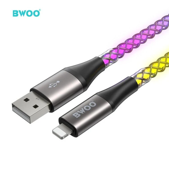 Led Işıklı Hızlı Şarj Özellikli Usb Lighting Kablo - 3