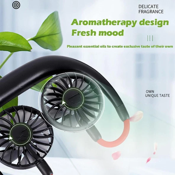 Torima F-04 Eller Serbest Boyuna Asılabilir Şarjlı 3 Kademeli Vantilatör Klima Soğutucu Fan Beyaz - Resim 2