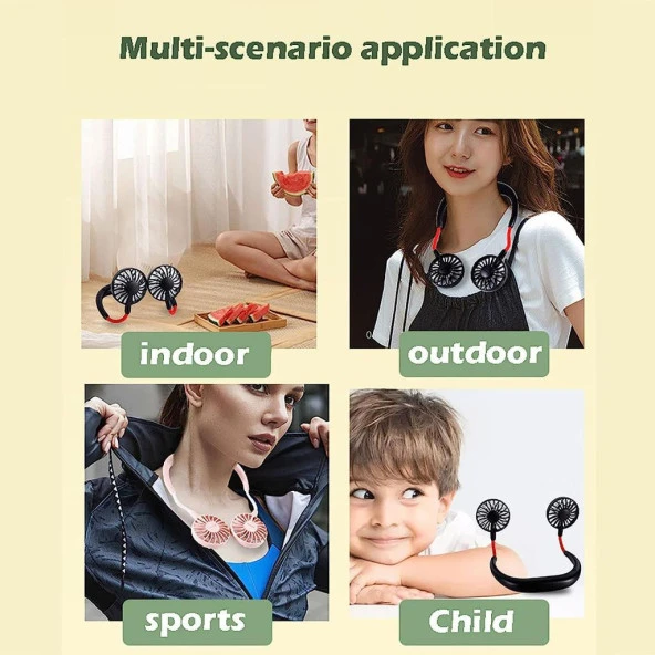 Torima F-04 Eller Serbest Boyuna Asılabilir Şarjlı 3 Kademeli Vantilatör Klima Soğutucu Fan Beyaz - Resim 6