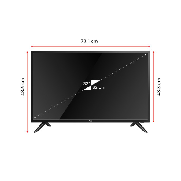 YE-32020 32" 81 Ekran Uydu Alıcılı HD Ready LED TV - 2
