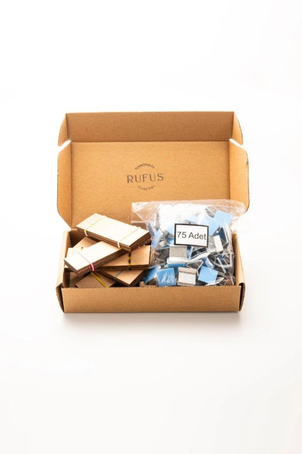 Ahşap Mum Fitili + Yapışkanlı Sehpa - 75 Adet ( 25mm x 75mm x 0,5mm ) - Resim 4