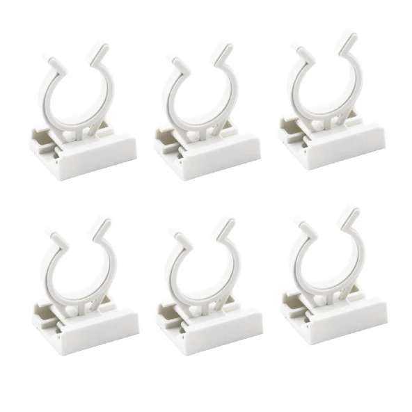Mobilya Baza Ayakkabılık Dolap Mutfak Tezgah Gardrop Vestiyer Ayak Bacak Boru Tutucu Toka Klips (6 Adet) - 4