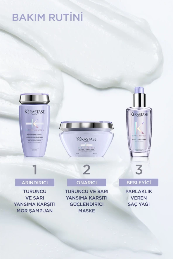 Blond Absolu Bain Ultra-violet Istenmeyen Sarı&turuncu Yansımaları Nötralize Eden Şampuan - Resim 7