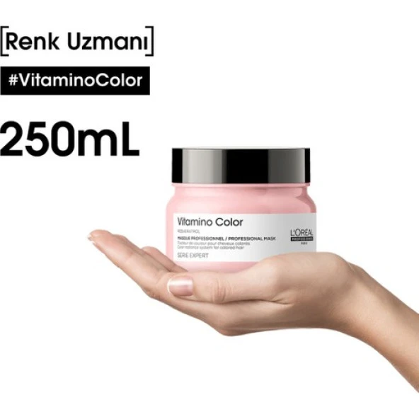 L'oreal Professionnel Serie Expert Vitamino Color Renk Koruyucu Maske 250 ml - Resim 8