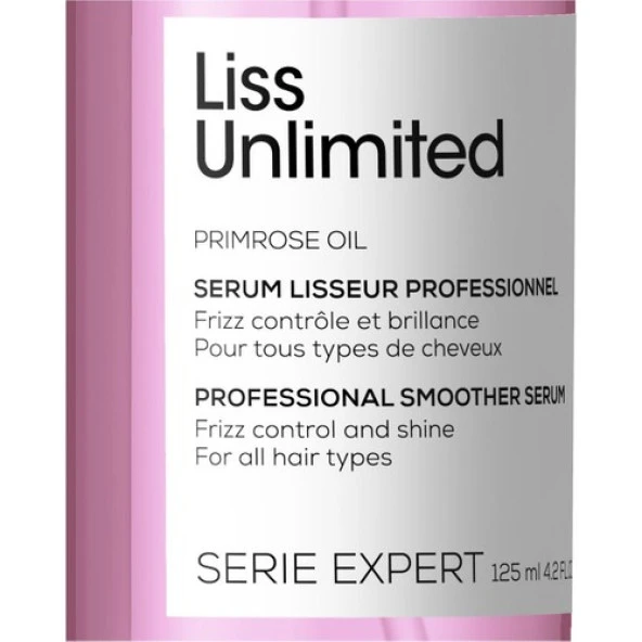 L'oreal Professionnel Serie Expert Liss Unlimited Elektriklenme karşıtı (ve yoğun yumuşaklık veren) Yağ 125 ml - Resim 7