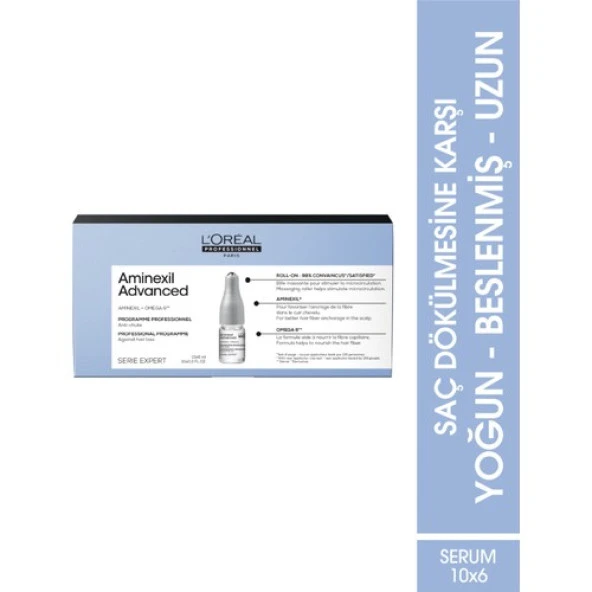 L'oreal Professionnel Serie Expert Aminexil Advanced Saç Dökülmesine Karşı Etkili Serum 10x6 ml