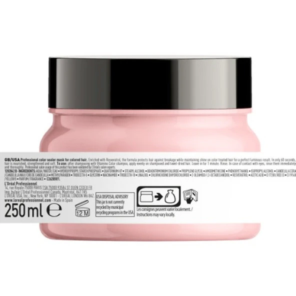 L'oreal Professionnel Serie Expert Vitamino Color Renk Koruyucu Maske 250 ml - Resim 3