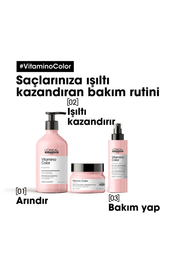 Serie Expert Vitamino Color Renk Koruyucu Şampuan 500 Ml - Resim 7