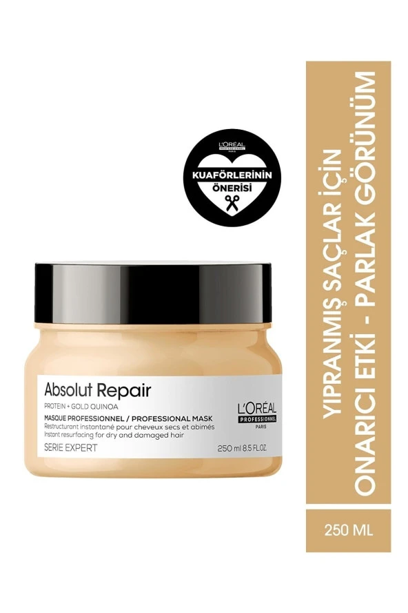Loreal Serie Expert Absolut Repair Onarıcı Şampuan 500 Ml + Serie Expert Absolut Repair Maske - 3