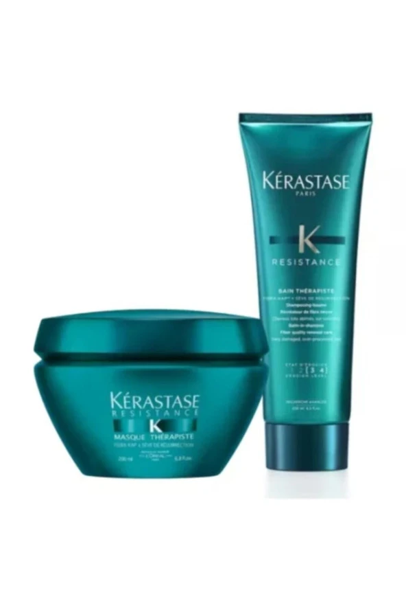 Resistance Therapiste 3-4 Saç Bakım Maskesi 200 ml + Şampuan 3-4 250 ml