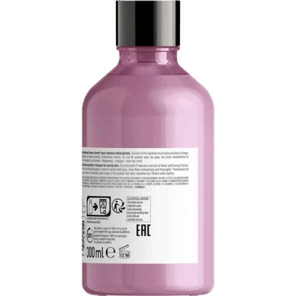 L'oreal Professionnel Serie Expert Liss Unlimited Elektriklenme Karşıtı ve Yumuşaklık Veren Şampuan 300 ml - Resim 4