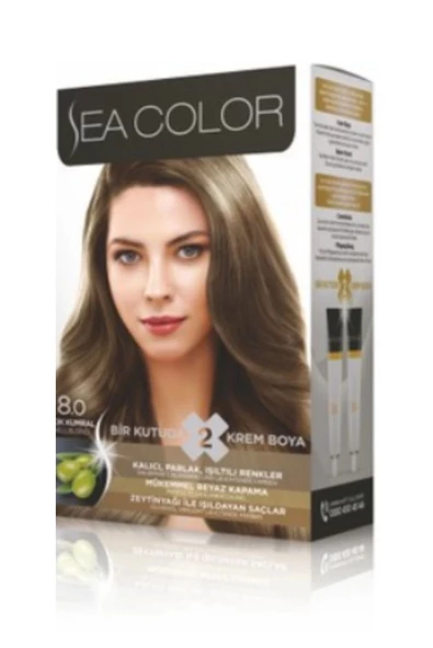 Sea Color Saç Boyası Açık Kumral 8/0 100 Ml - 3