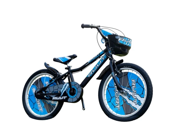 20J RUUT SPORT ÇOCUK BİSİKLETİ - SİYAH MAVİ ürün görseli 1