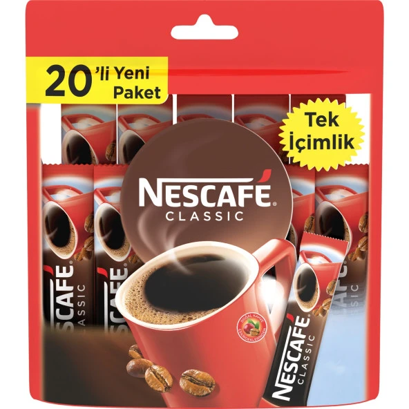 Nescafe Classic Kahve 20x2 gr 5 Adet