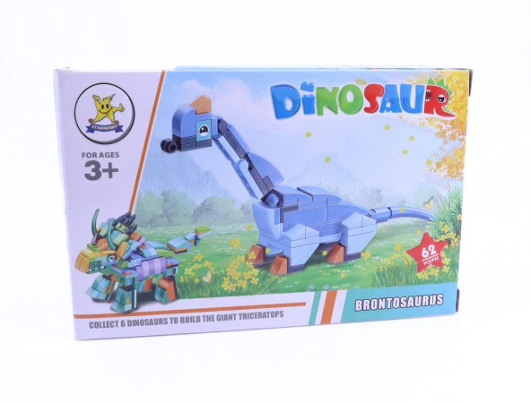 Dinosaur Dinozor Blok Oyuncak Seti 03 Brontosaurus