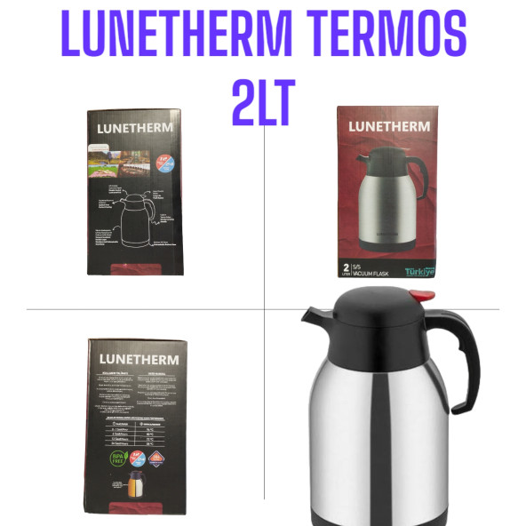 Cooker Lunetherm Termos 2 litre Çelik