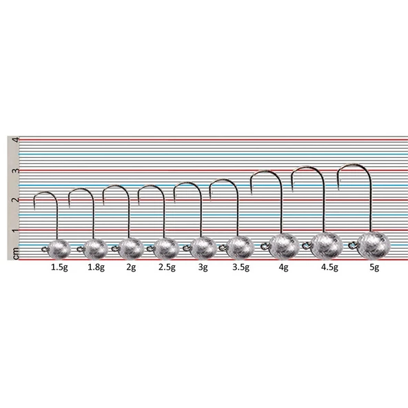 River Top kafa 4 Adet Jig Head  1.5 GR - Resim 3