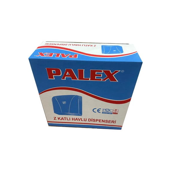 Palex Z Katlama Dispenser Kağıt Havlu Dispenseri Aparatı - Şeffaf Mavi - Plastik - 27 Cm. - 1 Adet - Resim 2
