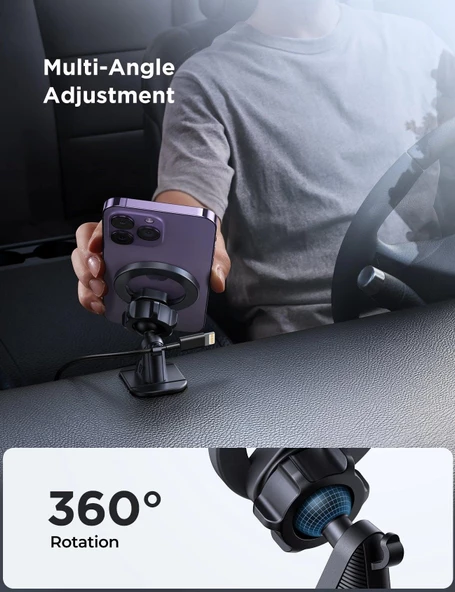 Joyroom JR-ZS376 Magnetik Araç İçi MagSafe Telefon Tutucu - 4