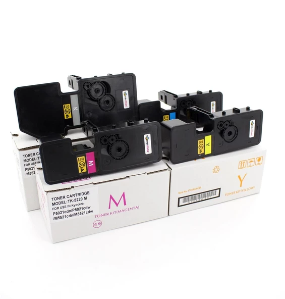 Kyocera ECOSYS M5521cdw Muadil Toner Takım / TK-5220