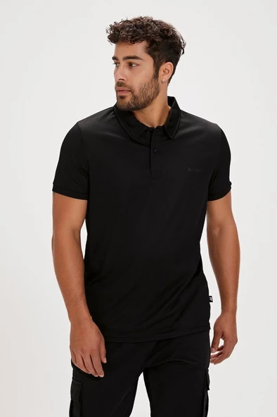 Bad Bear BERRY POLO NIGHT Erkek Polo Yaka Tişört Siyah S-XXL