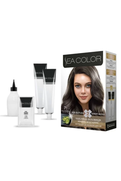 Sea Color Saç Boyası Küllü Kumral 7/1 100 Ml - 2