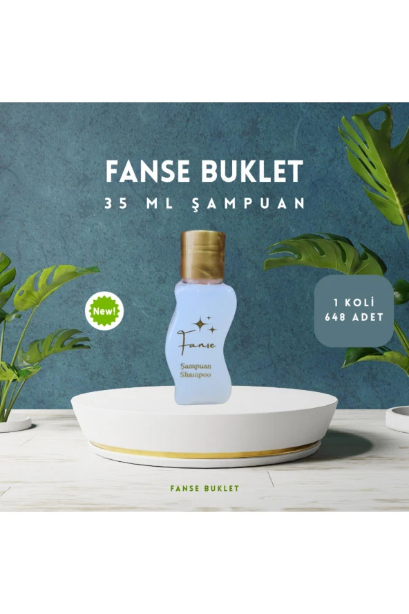 Fanse Otel Temizlik Medikal Malzemeleri TEK KULLANIMLIK OTEL BUKLET ŞAMPUAN S ŞİSE 648 ADET 35 ML ürün görseli 1