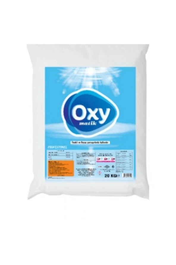 Oxy Matik 20kg Toz Çamaşır Deterjanı-renkliler&beyazlar-20 Kg