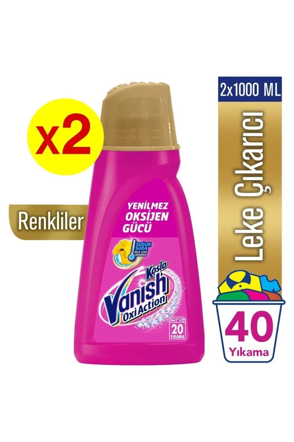 Vanish Kosla Sıvı Gold Pembe Renkliler 1000 ml (2 Adet)