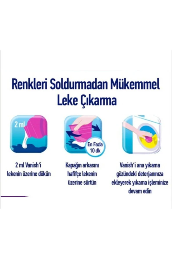 Vanish Kosla Oxi Action Çamaşır Sıvı Leke Çıkarıcı 1000 Ml - 4