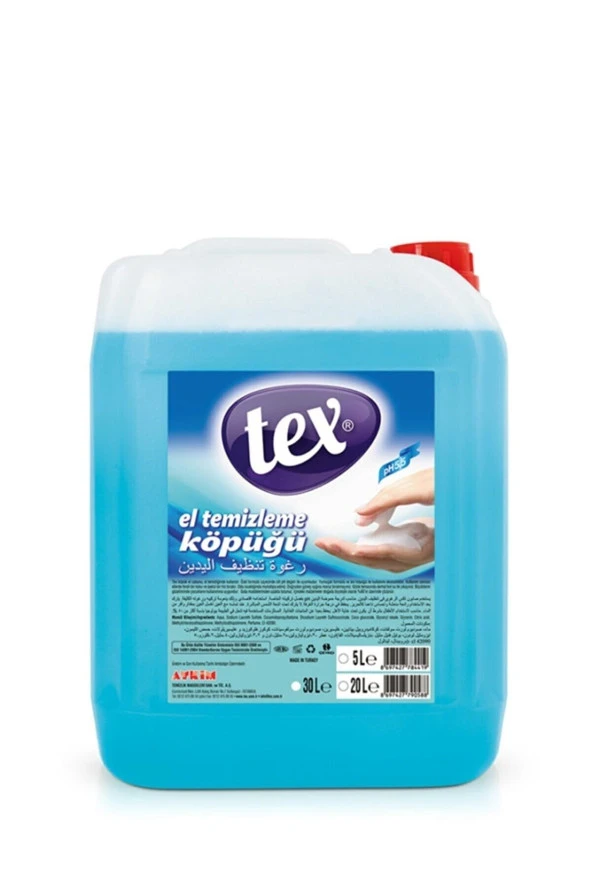 Tex Köpük El Sabunu (5 kg Ekonomik Bidon)