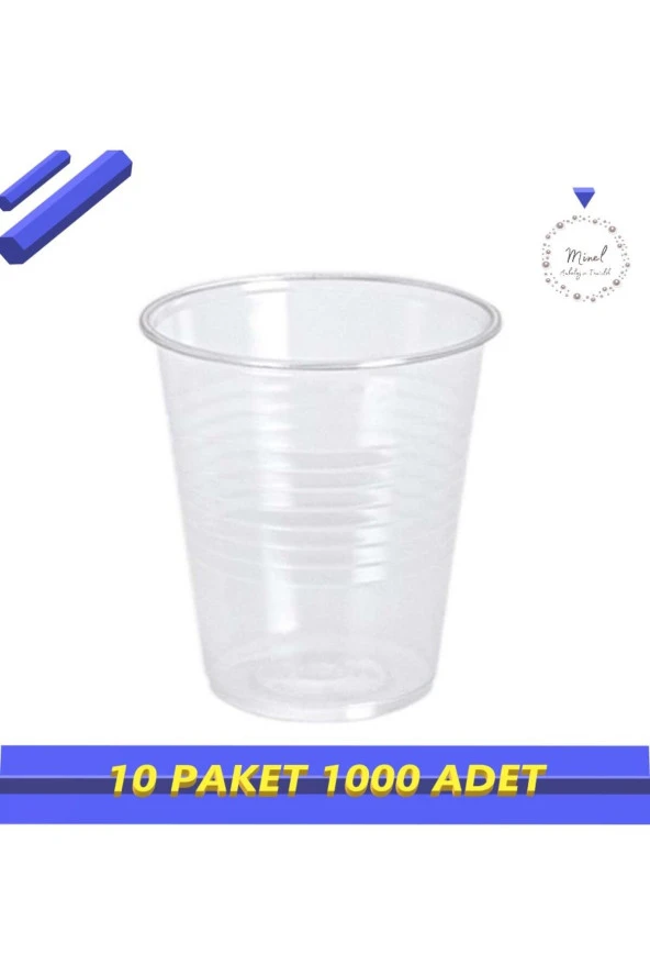 Space Cup Plastik Pet Bardak (Otomat Bardağı) 180 cc 1000 Adet