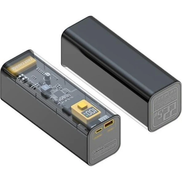 Zhltools 22.5W Pd 30000 Mah Transparan LED Göstergeli Powerbank - Resim 2