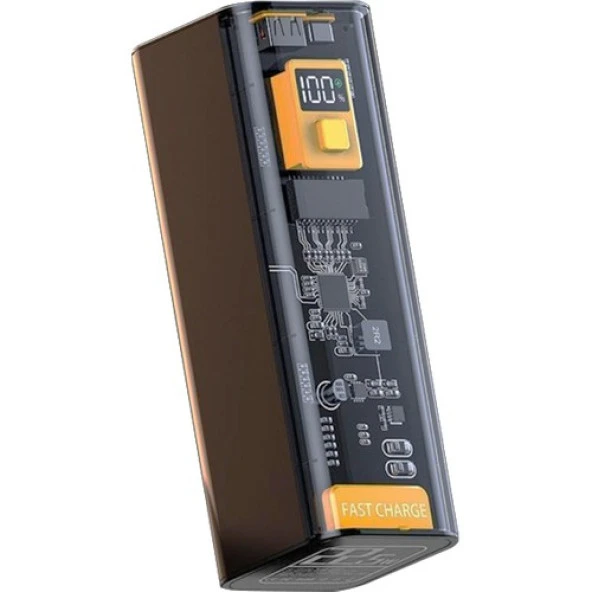 Zhltools 22.5W Pd 30000 Mah Transparan LED Göstergeli Powerbank - Resim 3