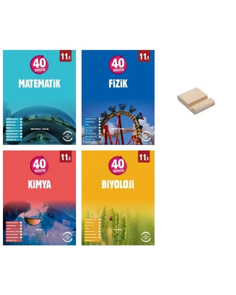 11. Sınıf 40 Seans Matematik Fizik Kimya ve Biyoloji Sayısal 4lü Set