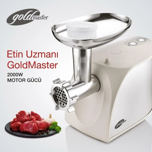 GOLDMASTER GM-217 Kıymax 2000W Kıyma Makinesi