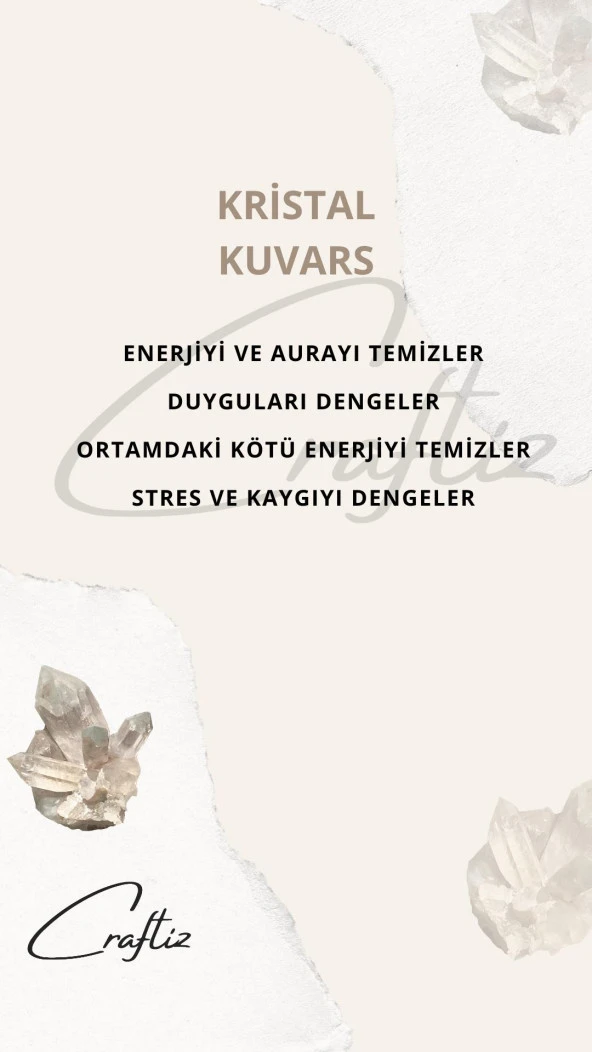 Piramit Kristal Kuvars Taşı Masaüstü Aksesuarı - 2
