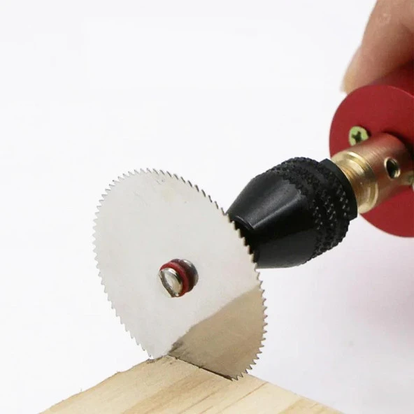Mini Gravür Dremel Daire Testere Seti Kesme Rötüş Çelik Plastik Ahşap Kesim Hassas Kesi 7 'li Set - 3