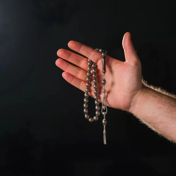 Gümüş İşlemeli Kuka Tesbih - 2