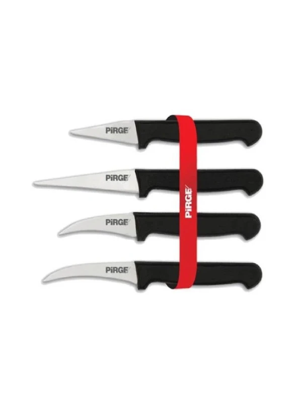 PİRGE GASTRO PMG DEKOR BIÇAĞI SETİ SİYAH 41274-01 - 2
